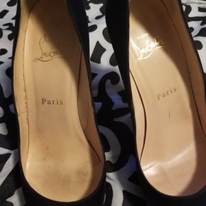 Christian Louboutin Prive Satin Peeptoe